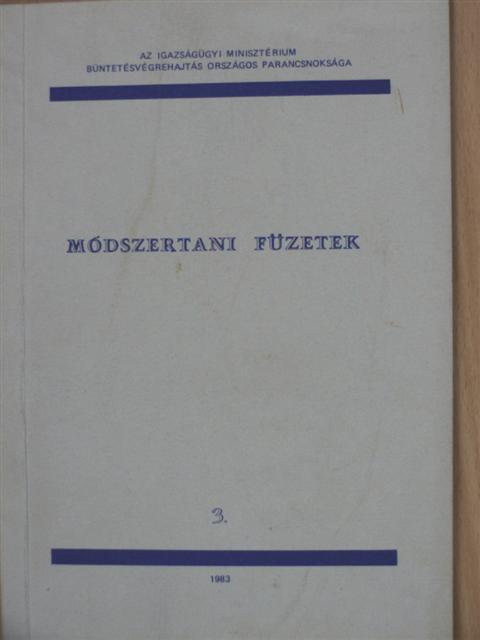 Dr. Kövér Ágnes - Módszertani füzetek 1983/3. [antikvár]