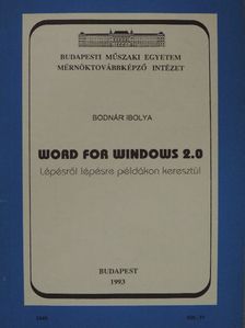 Bodnár Ibolya - Word for Windows 2.0 [antikvár]