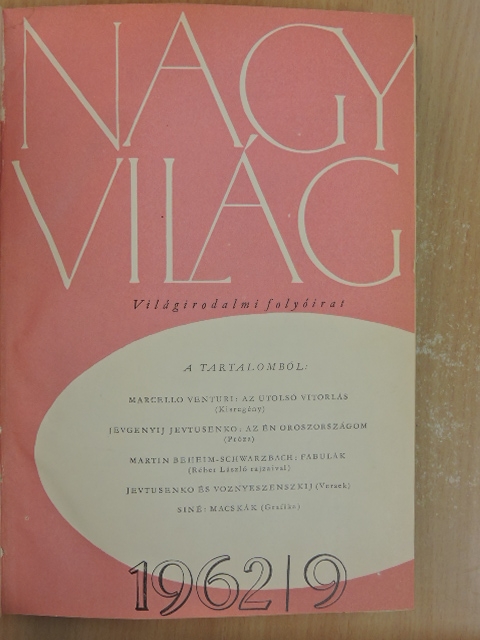 Abody Béla - Nagyvilág 1962. (nem teljes évfolyam) [antikvár]