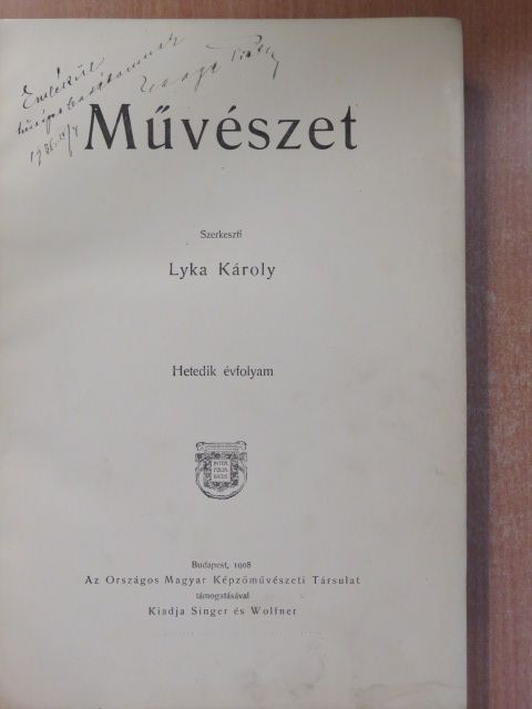 Baditz Ottó - Művészet 1908/1-6. [antikvár]
