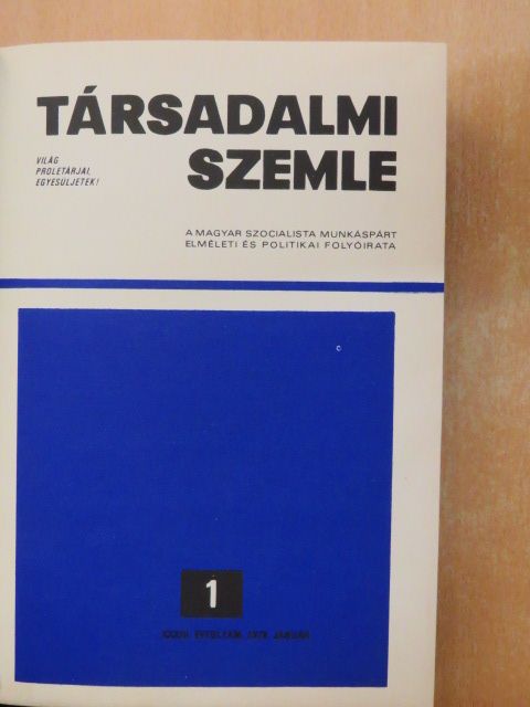 Apró Éva - Társadalmi Szemle 1978. január-június (fél évfolyam) [antikvár]