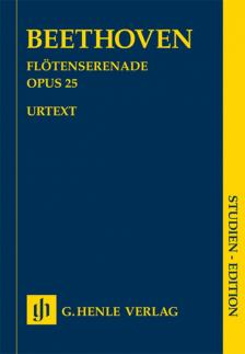 BEETHOVEN - FLÖTENSERENADE OP.25 STUDIENPARTITUR URTEXT (EGON VOSS)