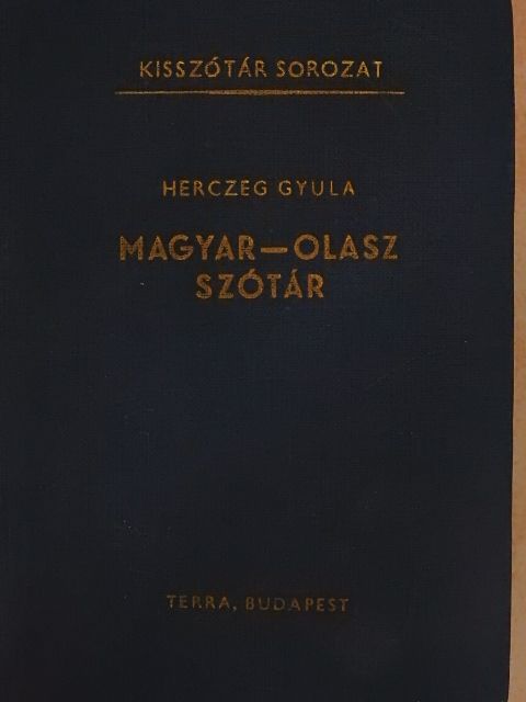 Herczeg Gyula - Magyar-olasz szótár [antikvár]