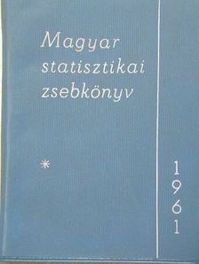 Magyar statisztikai zsebkönyv 1961. [antikvár]