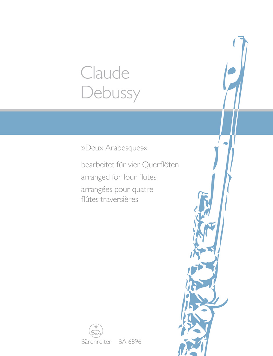 DEBUSSY - DEUX ARABESQUES BEARBEITET FÜR VIER QUERFLÖTEN (H.A.COHEN)