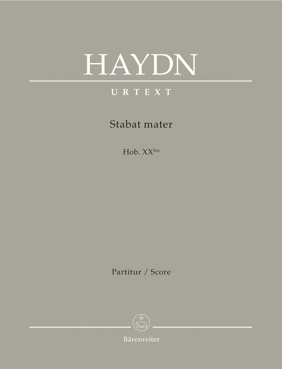 HAYDN J. - STABAT MATER HOB. XX BIS PARTITUR URTEXT (HELMS/STOLTZFUS)