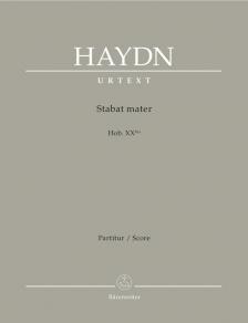 HAYDN J. - STABAT MATER HOB. XX BIS PARTITUR URTEXT (HELMS/STOLTZFUS)