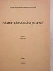 Schlegel Péter - Német társalgási jegyzet [antikvár]