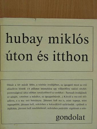 Hubay Miklós - Úton és itthon [antikvár]