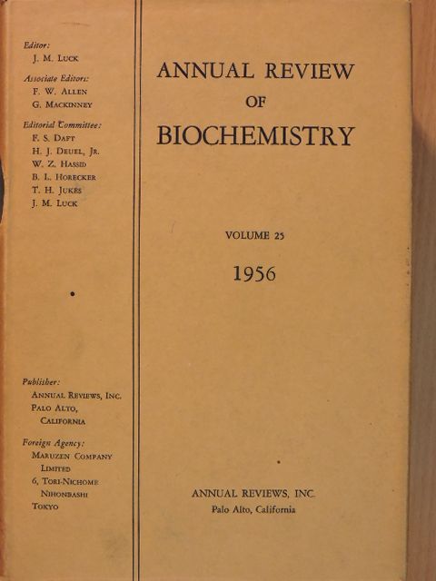 Annual Review of Biochemistry 1956 [antikvár]