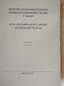 Balthasar V. - Acta Entomologica Musei Nationalis Pragae 1955. XXX/440-467 [antikvár]