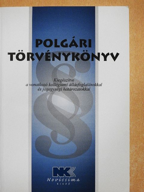 Polgári törvénykönyv [antikvár]