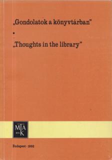 VEKERDI LÁSZLÓ - Gondolatok a könyvtárban-Thoughts in the library [antikvár]
