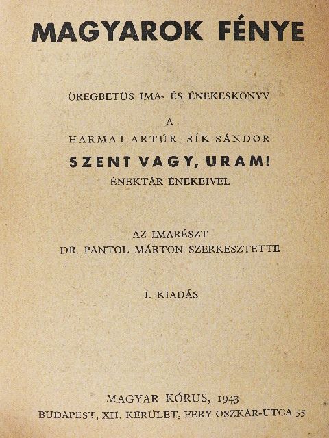 Dr. Joannes Drahos - Magyarok fénye [antikvár]