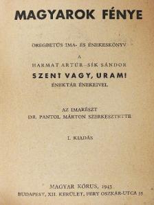 Dr. Joannes Drahos - Magyarok fénye [antikvár]