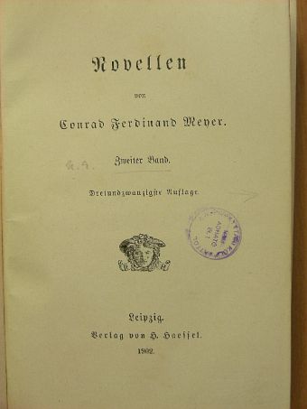 Conrad Ferdinand Meyer - Novellen II. (gótbetűs) [antikvár]