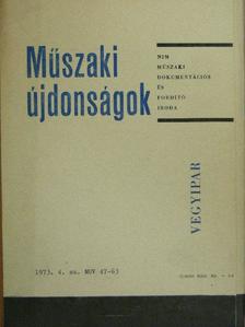 Borlai Oszkár - Műszaki Újdonságok 1973/4. MUV 47-63. [antikvár]