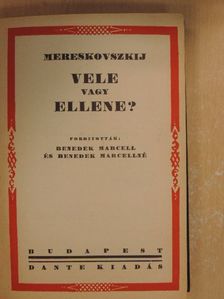 Mereskovszkij - Vele vagy ellene? [antikvár]