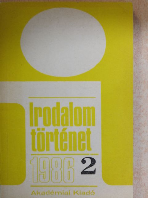 Bori Imre - Irodalomtörténet 1986/2. [antikvár]