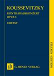 KOUSSEVITZKY, SERGE - KONTRABASSKONZERT OP.3. STUDIEN EDITION