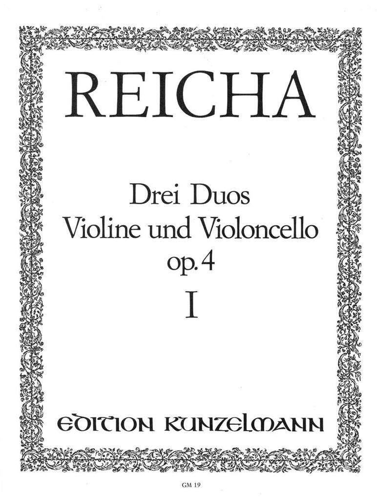 REICHA, JOSEPH - DREI DUOS FÜR VIOLINE UND VIOLONCELLO OP.4 I (BERNHARD PAELER)