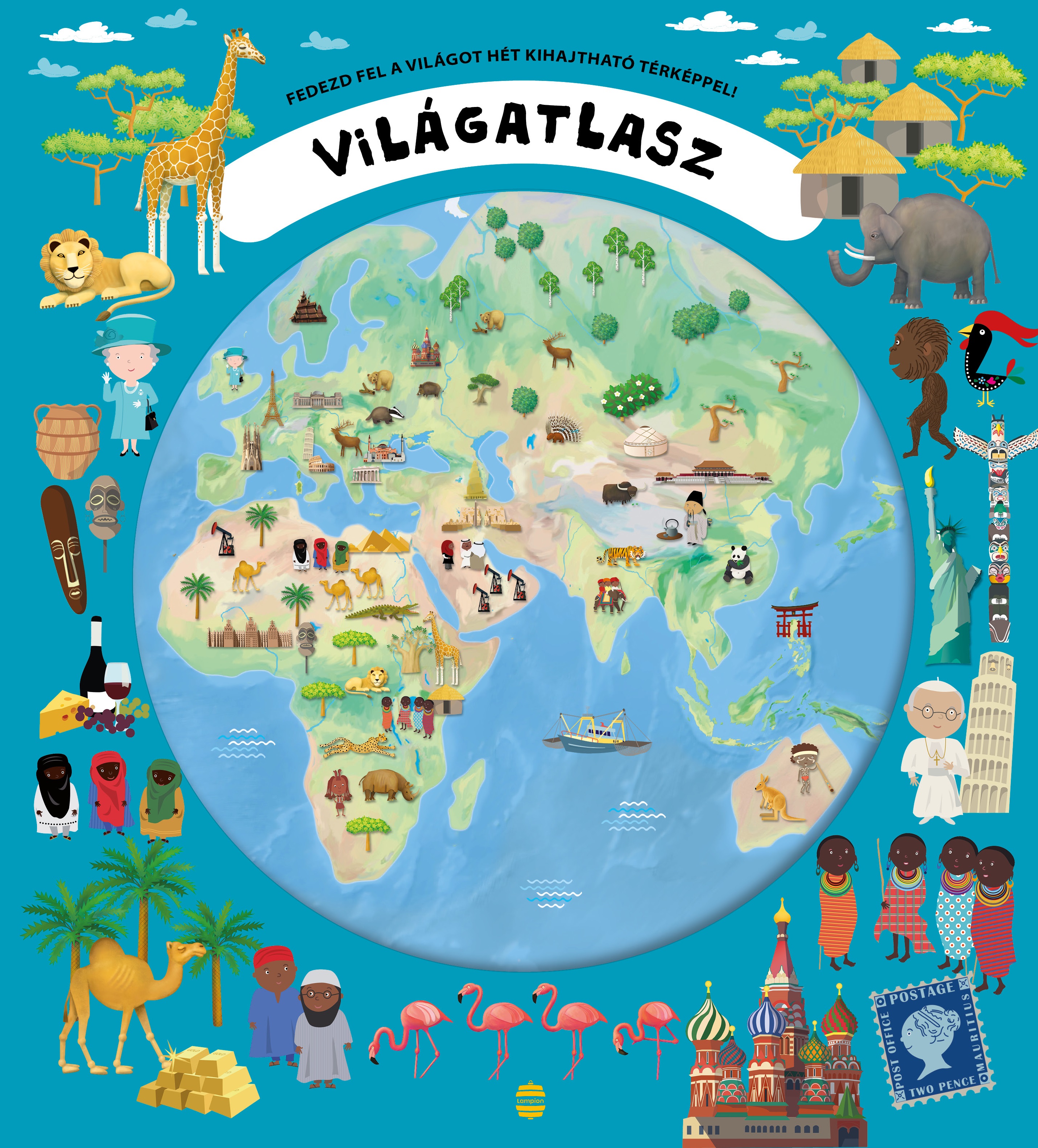 Világatlasz - Fedezd fel a világot hét kihajtható térképpel!