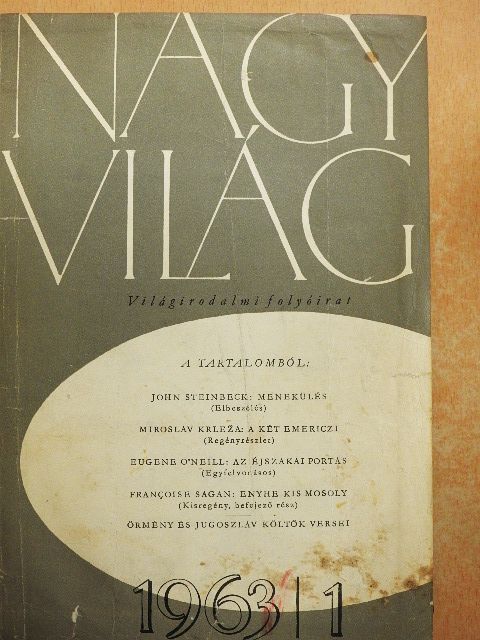 Fenyő István - Nagyvilág 1963. január-június (fél évfolyam) [antikvár]