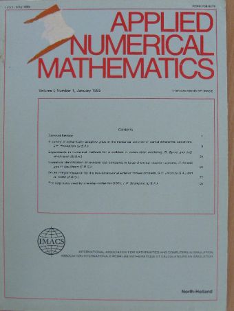 Applied Numerical Mathematics January 1985. [antikvár]