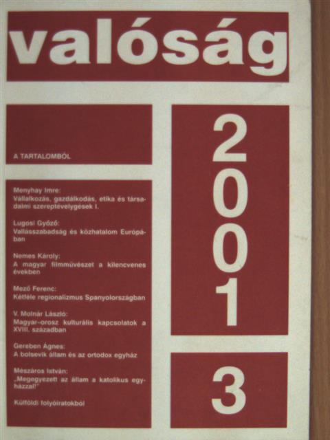 A. Doris Baumgartner - Valóság 2001. március [antikvár]