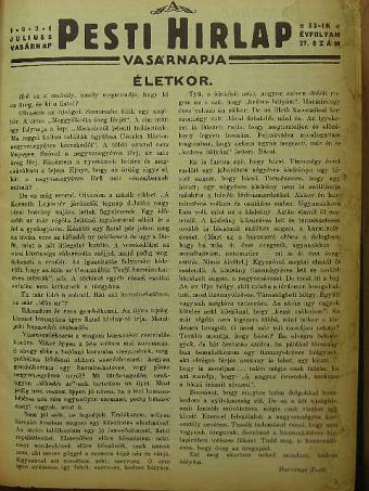 Bónyi Adorján - A Pesti Hirlap Vasárnapja 1931. július-december (fél évfolyam) [antikvár]