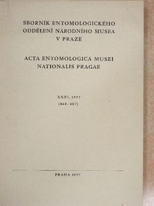 Balthasar V. - Acta Entomologica Musei Nationalis Pragae 1957. XXXI/468-487 [antikvár]