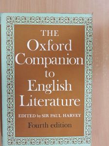 Sir Paul Harvey - The Oxford companion to english literature [antikvár]