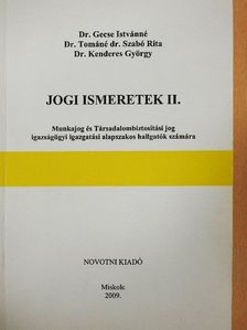 Dr. Gecse Istvánné - Jogi ismeretek II. [antikvár]