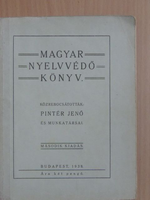 Magyar nyelvvédő könyv [antikvár]