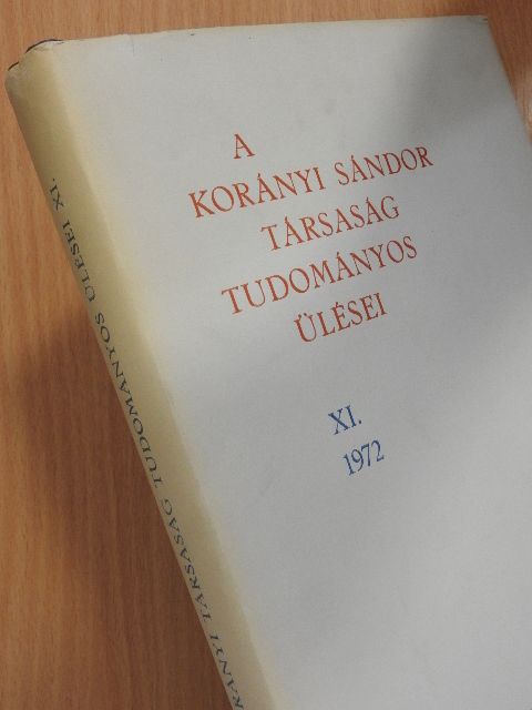 Csaba György - A Korányi Sándor Társaság tudományos ülései XI. [antikvár]