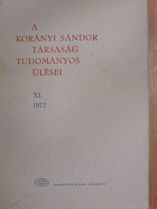 Csaba György - A Korányi Sándor Társaság tudományos ülései XI. [antikvár]