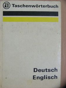 Dr. Hedvig Hänsel - Taschenwörterbuch Deutsch-Englisch [antikvár]