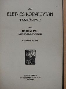 Dr. Hári Pál - Az élet- és kórvegytan tankönyve [antikvár]