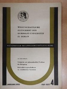 Fritz Klatt - Wissenschaftliche Zeitschrift der Humboldt-Universität zu Berlin 1969. Heft 4. [antikvár]