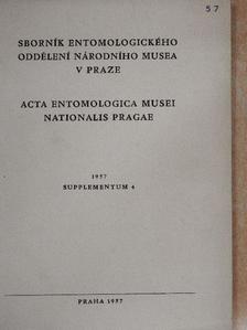Acta Entomologica Musei Nationalis Pragae 1957/Supplementum 4. [antikvár]