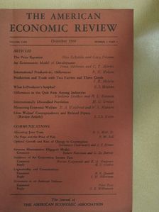 C. T. Morris - The American Economic Review December 1968 Part 1 [antikvár]