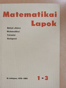 Horváth Miklós - Matematikai Lapok 1978-1983. [antikvár]