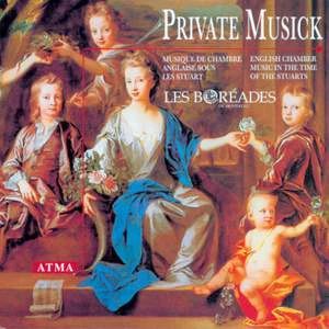 LOCKE, PURCELL, HUME, BLOW - PRIVATE MUSICK CD LES BORÉADES