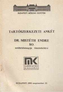 Dr. Szalai Kálmán - Tartószerkezeti ankét [antikvár]