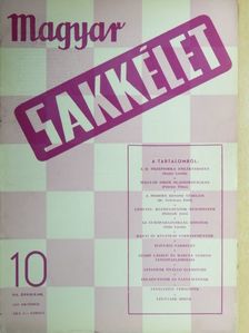 Dalmadi Jenő - Magyar sakkélet 1957. október [antikvár]
