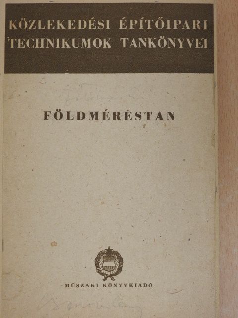 Balázs László - Földméréstan [antikvár]
