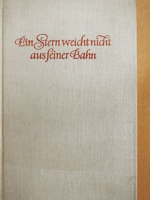 Gerhard W. Menzel - Ein Stern weicht nicht aus seiner Bahn [antikvár]