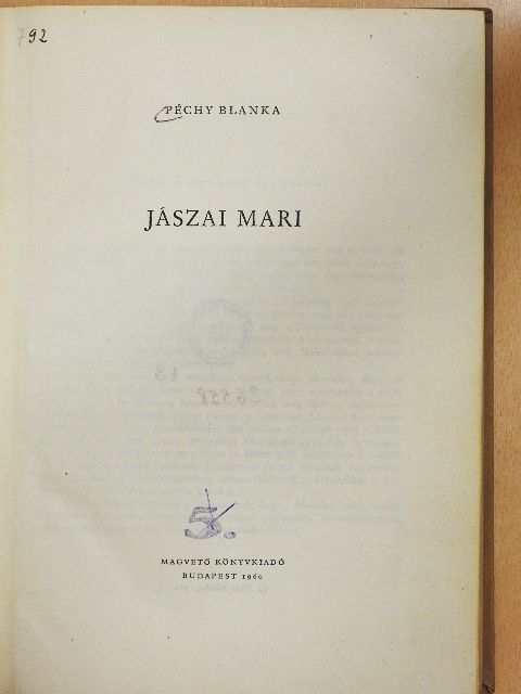 Péchy Blanka - Jászai Mari [antikvár]