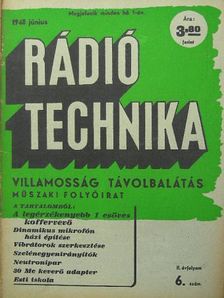Haas András - Rádió Technika 1948. június [antikvár]