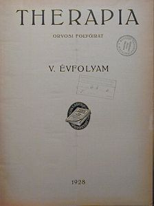 Dr. Germán Tibor - Therapia 1928. január-december [antikvár]